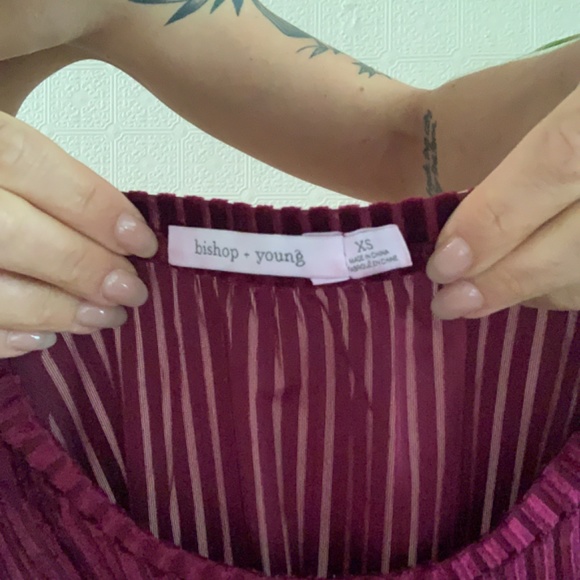 Bishop & Young Velvet Crop Top - Picture 3 of 3